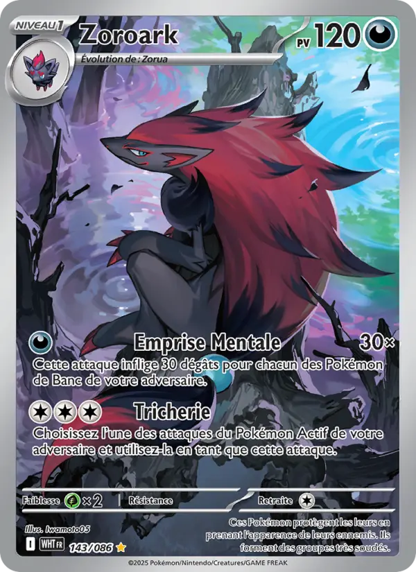 Zoroark #143 — Flamme Blanche