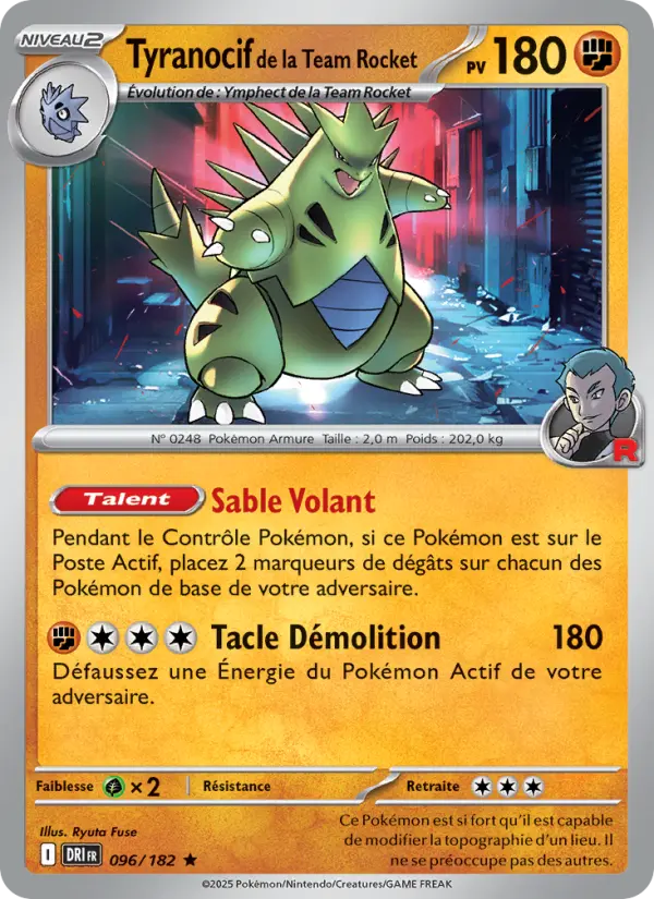 Tyranocif de la Team Rocket #096 — Rivalités Destinées