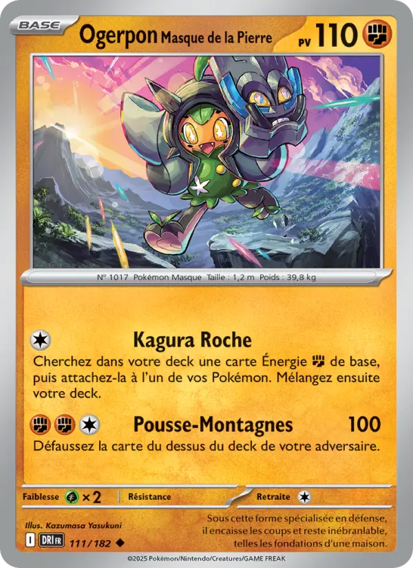 Ogerpon Masque de la Pierre #111 — Rivalités Destinées