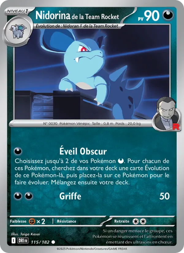 Nidorina de la Team Rocket #115 — Rivalités Destinées