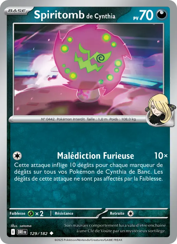 Spiritomb de Cynthia #129 — Rivalités Destinées