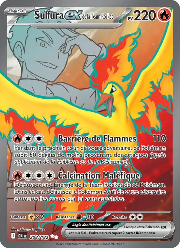 Sulfura ex de la Team Rocket #208 — Rivalités Destinées