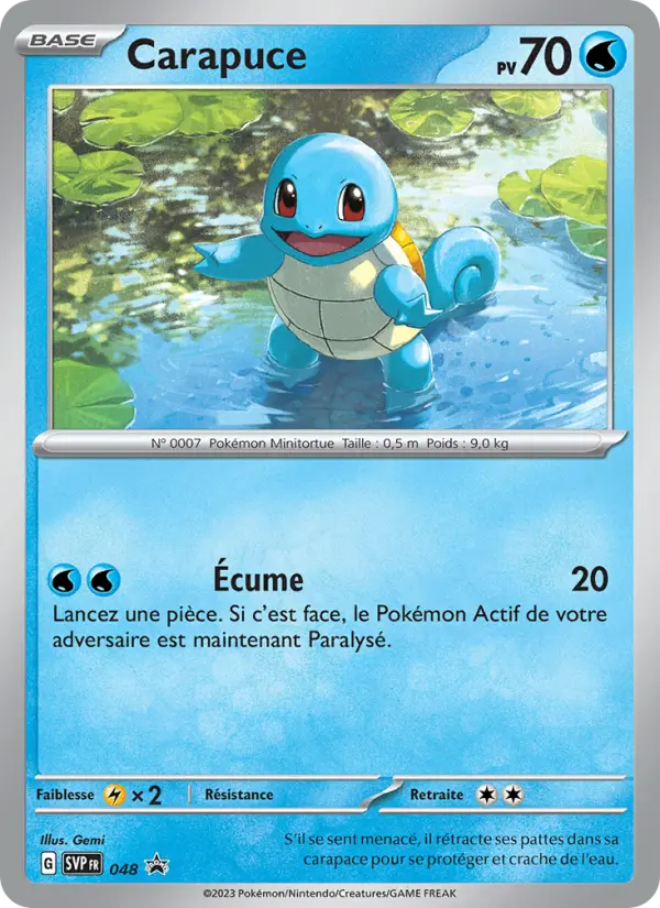 Carapuce #048 — SVP Black Star Promos