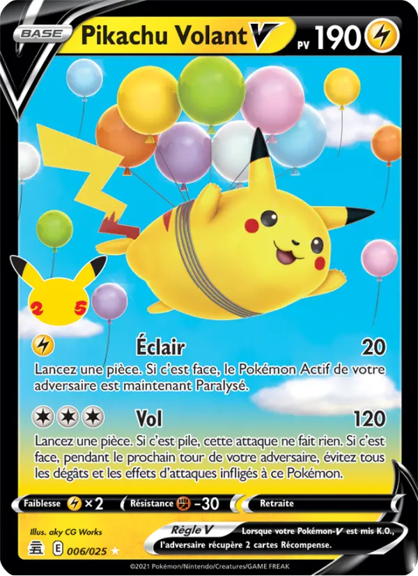 Pikachu Volant V #006 — Célébrations