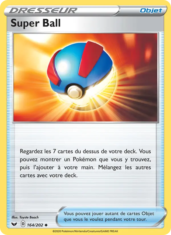 Super Ball #164 — Épée et Bouclier (Reverse Holo)