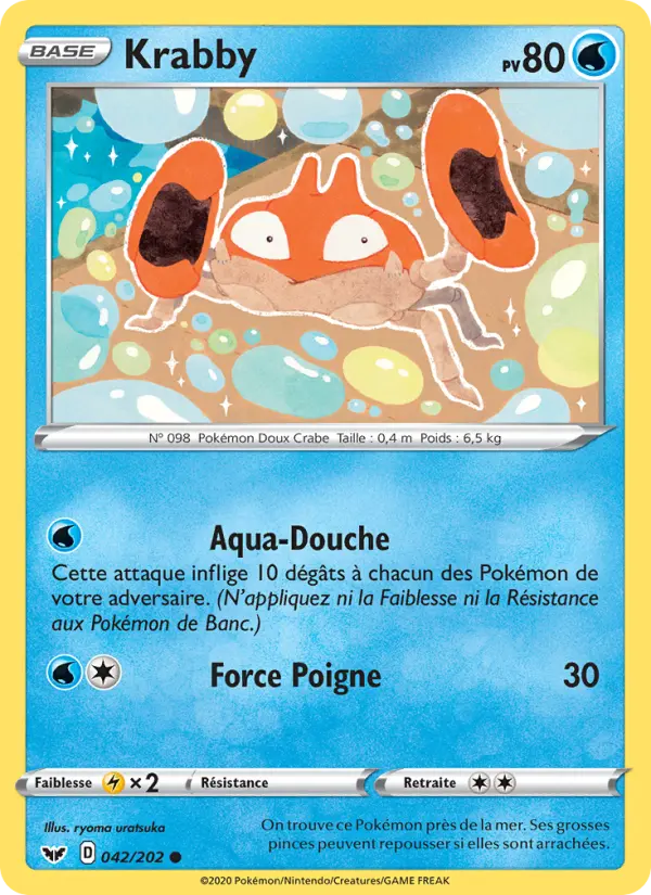 Krabby #42 — Épée et Bouclier (Reverse Holo)