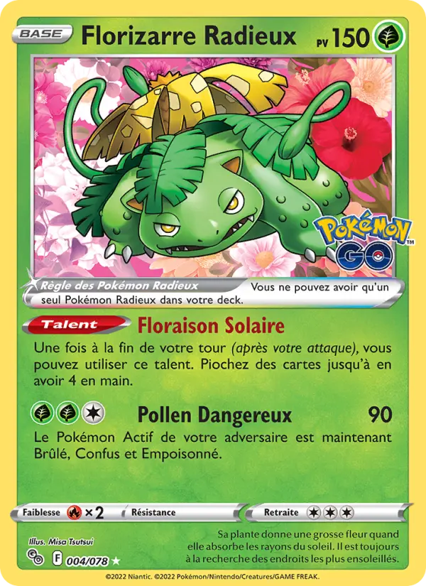 Florizarre Radieux #004 — Pokémon GO