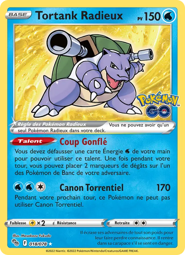 Tortank Radieux #018 — Pokémon GO