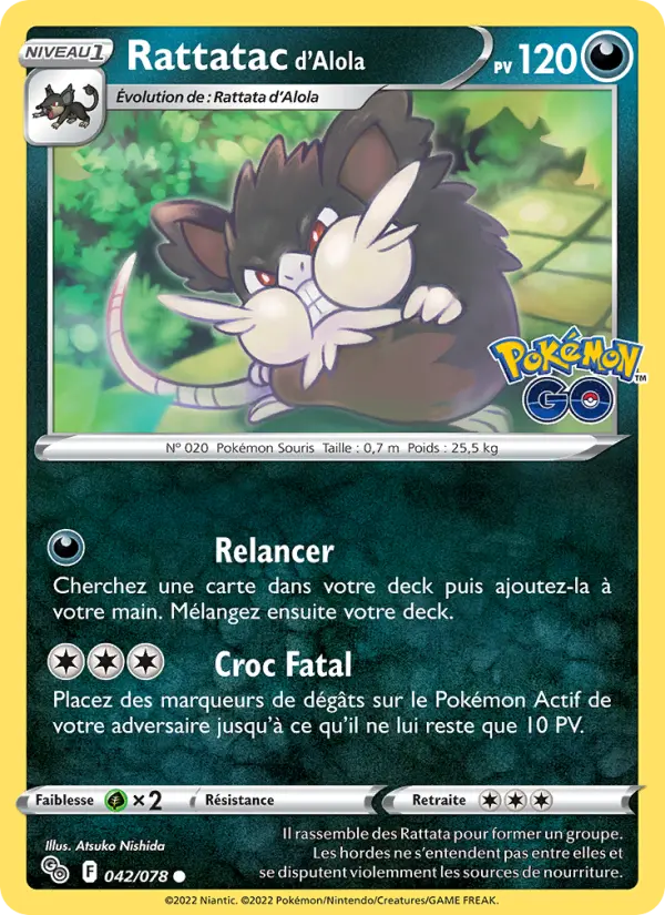 Rattatac d'Alola #042 — Pokémon GO