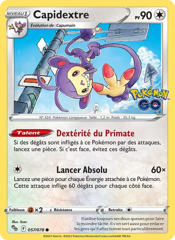 Capidextre #057 — Pokémon GO (Reverse Holo)