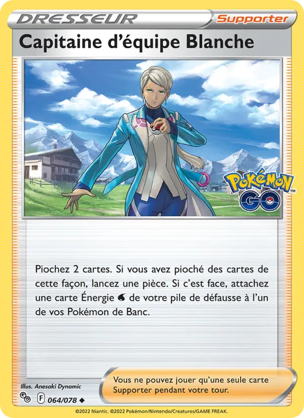 Capitaine d'équipe Blanche #064 — Pokémon GO