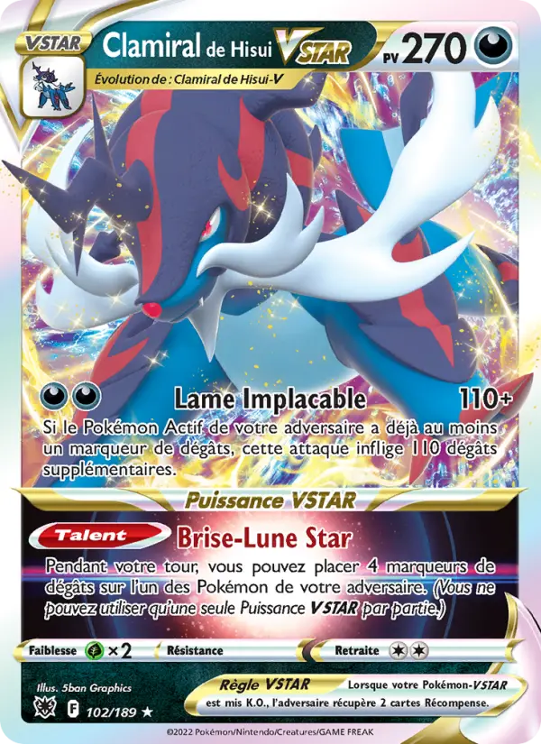 Clamiral de Hisui VSTAR #102