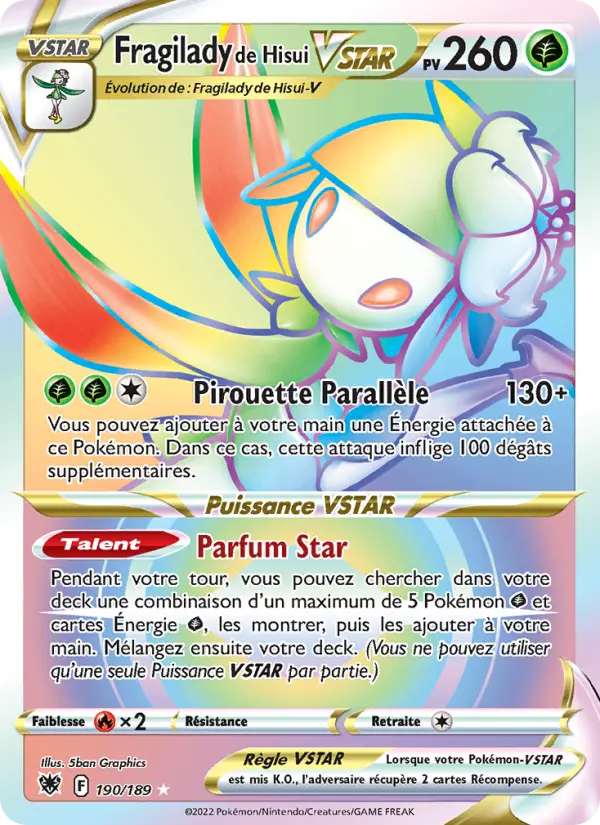 Fragilady de Hisui VSTAR #190 — Astres Radieux