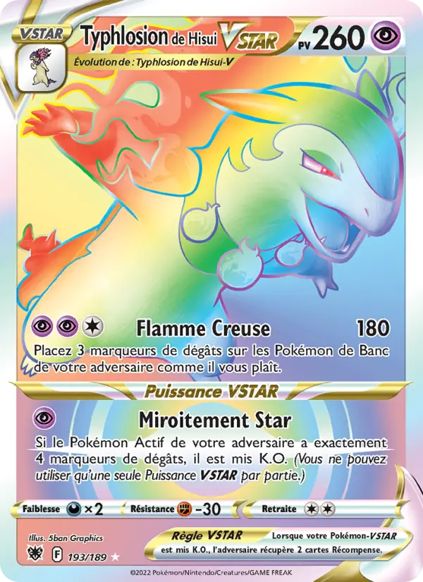 Typhlosion de Hisui VSTAR #193 — Astres Radieux