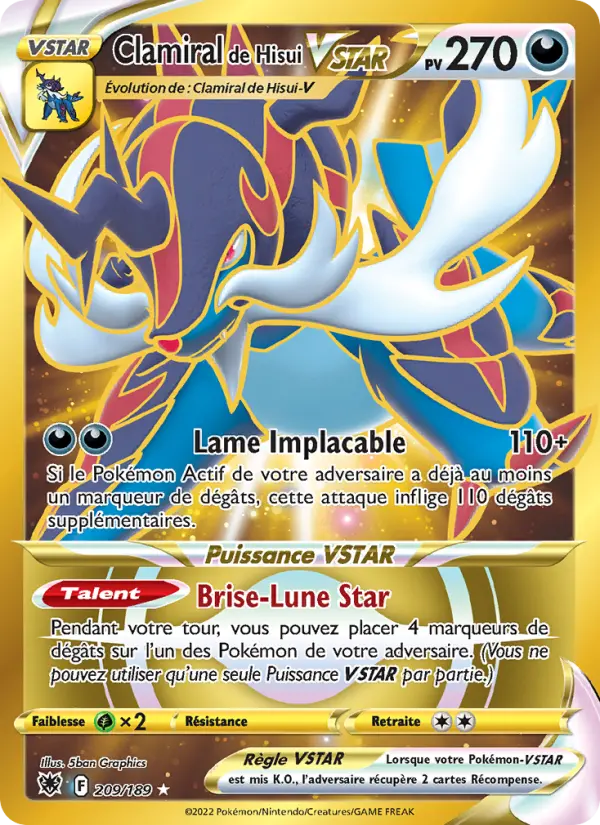 Clamiral de Hisui VSTAR #209