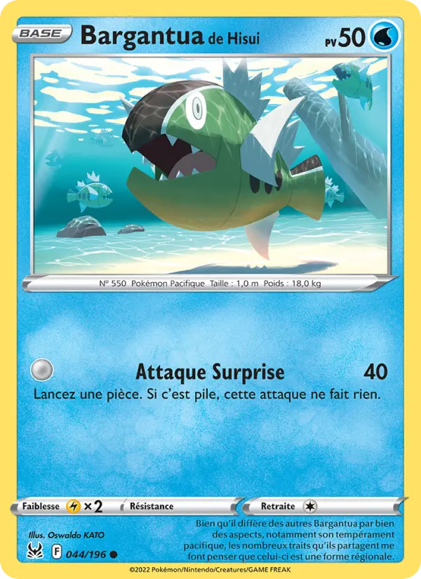 Bargantua de Hisui #044 — Origine Perdue (Reverse Holo)