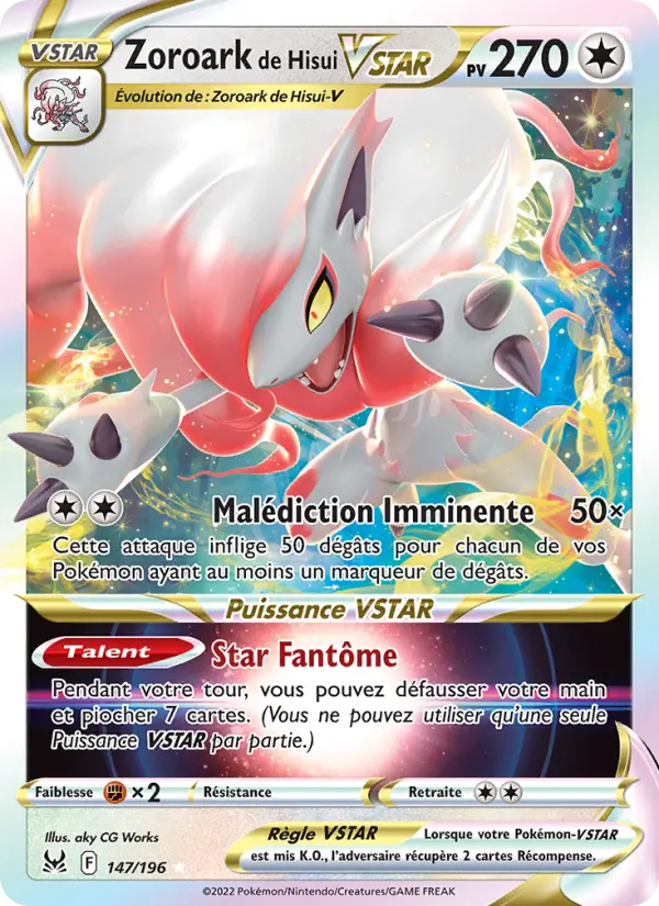 Zoroark de Hisui VSTAR #147