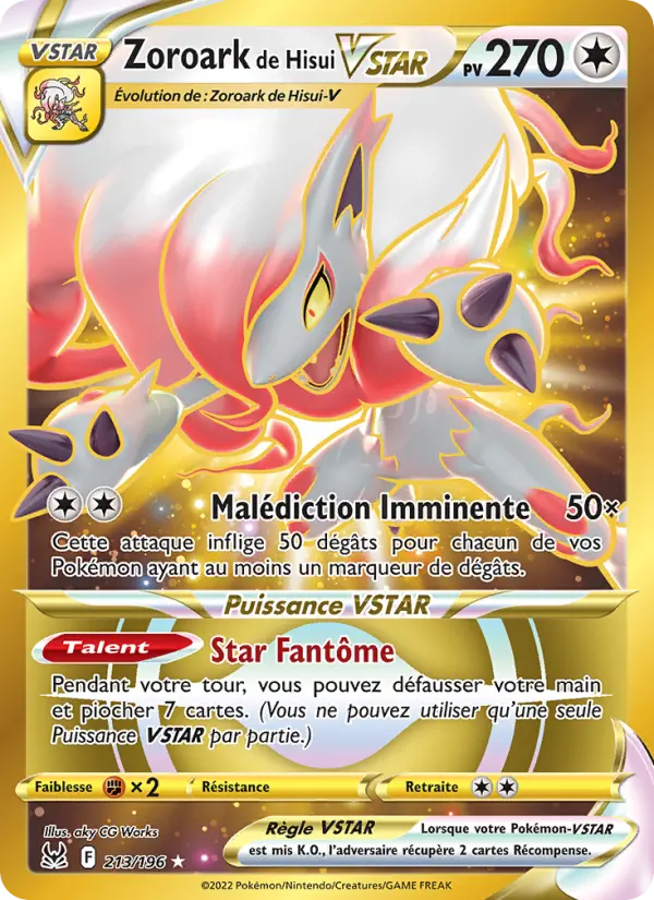 Zoroark de Hisui VSTAR #213