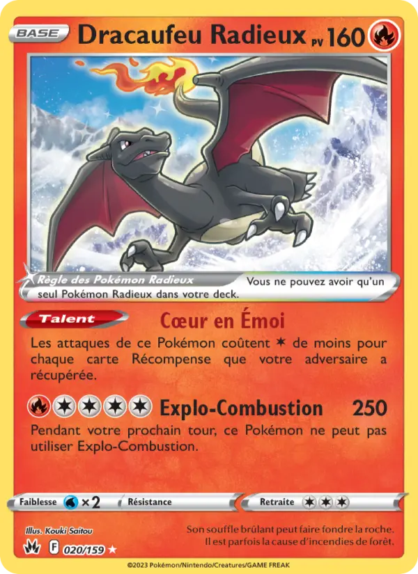 Dracaufeu Radieux #020