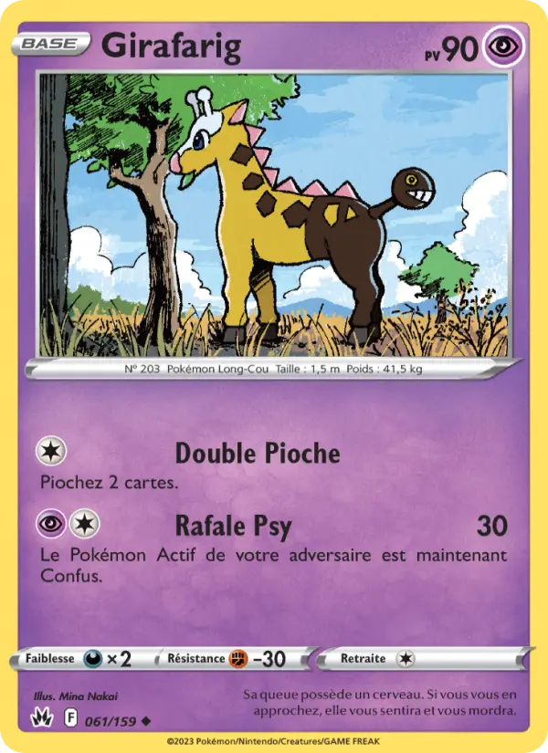 Girafarig #061 — Zénith Suprême (Reverse Holo)
