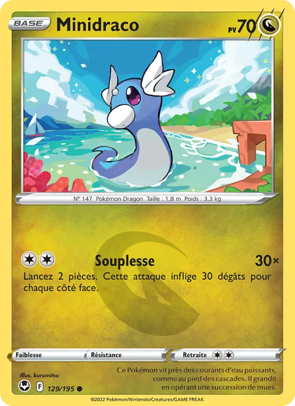 Minidraco #129 — Tempête Argentée (Reverse Holo)