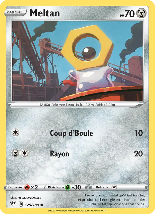 Meltan #129 — Ténèbres Embrasées