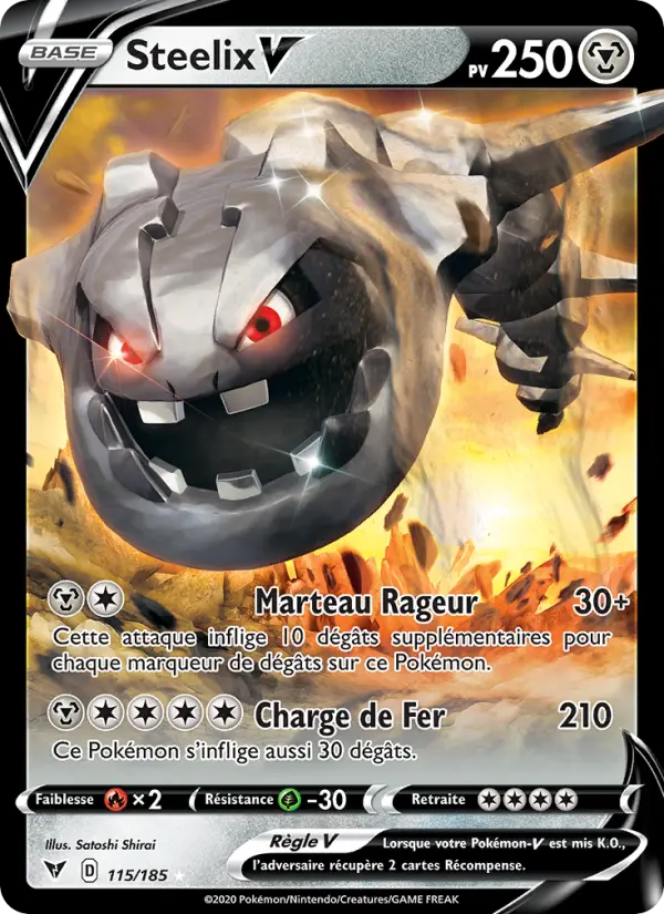 Steelix V #115 — Voltage Éclatant