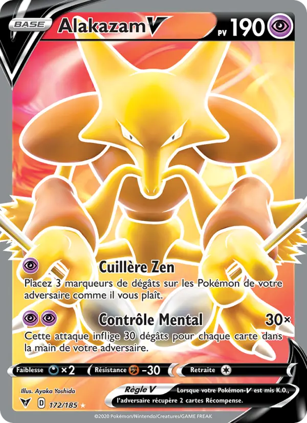 Alakazam V #172 — Voltage Éclatant
