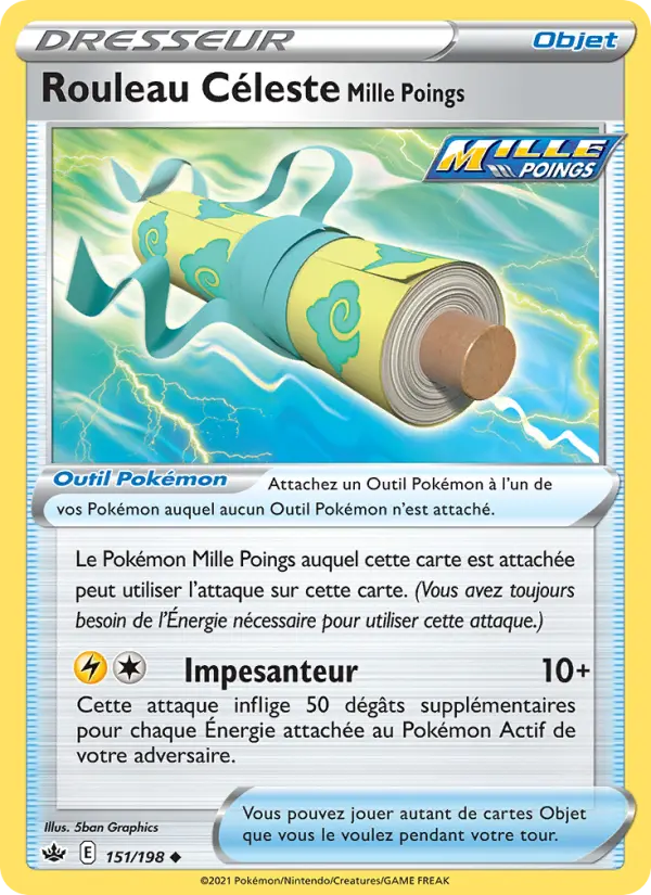 Rouleau Céleste Mille Poings #151 — Règne de Glace (Reverse Holo)