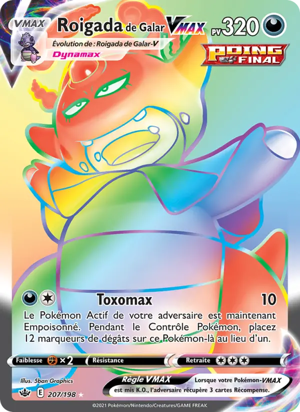 Roigada de Galar VMAX #207 — Règne de Glace