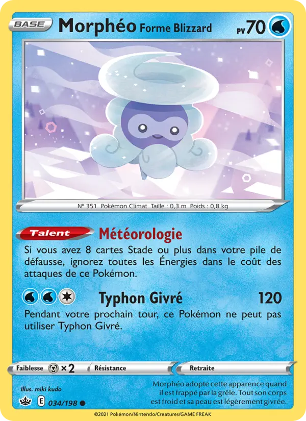 Morphéo Forme Blizzard #034