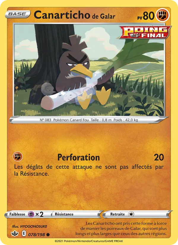 Canarticho de Galar #078 — Règne de Glace
