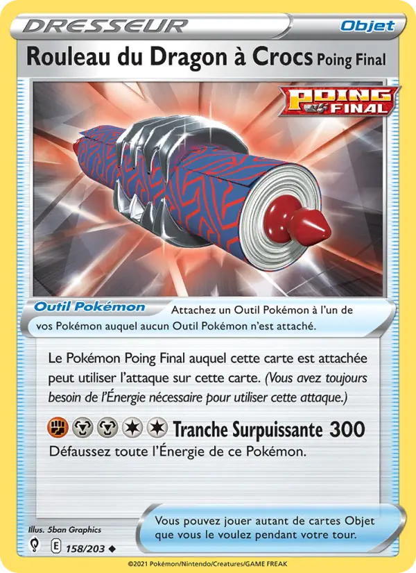 Rouleau du Dragon à Crocs Poing Final #158