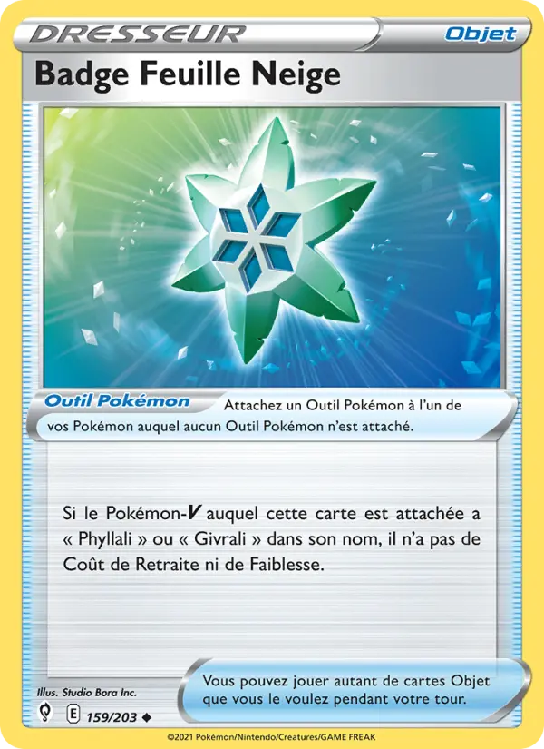 Badge Feuille Neige #159