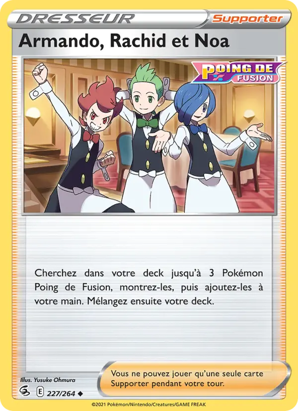 Armando, Rachid et Noa #227 — Poing de Fusion (Reverse Holo)