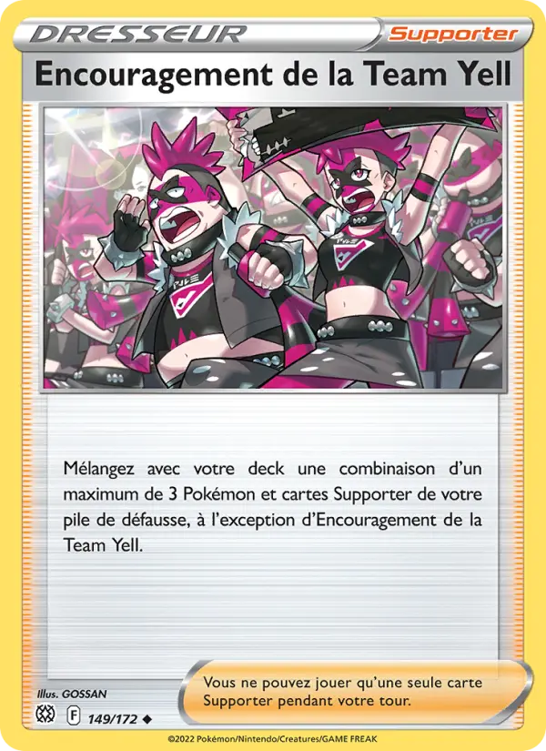 Encouragement de la Team Yell #149