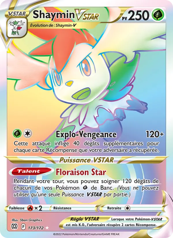 Shaymin VSTAR #173 — Stars Étincelantes