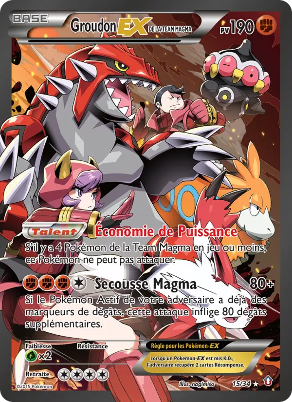 Groudon-EX de la Team Magma #15