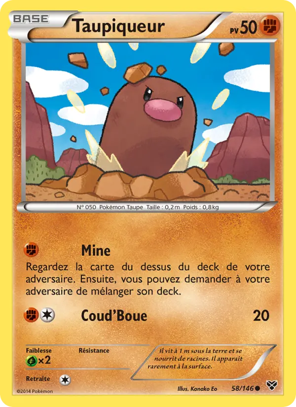 Taupiqueur #58 — XY (Reverse Holo)