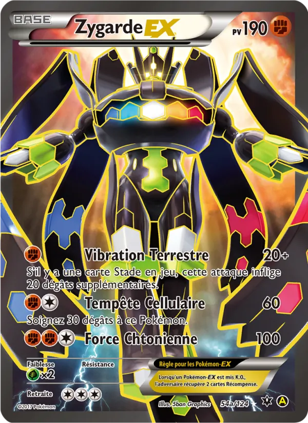 Zygarde EX #54 — Impact des Destins