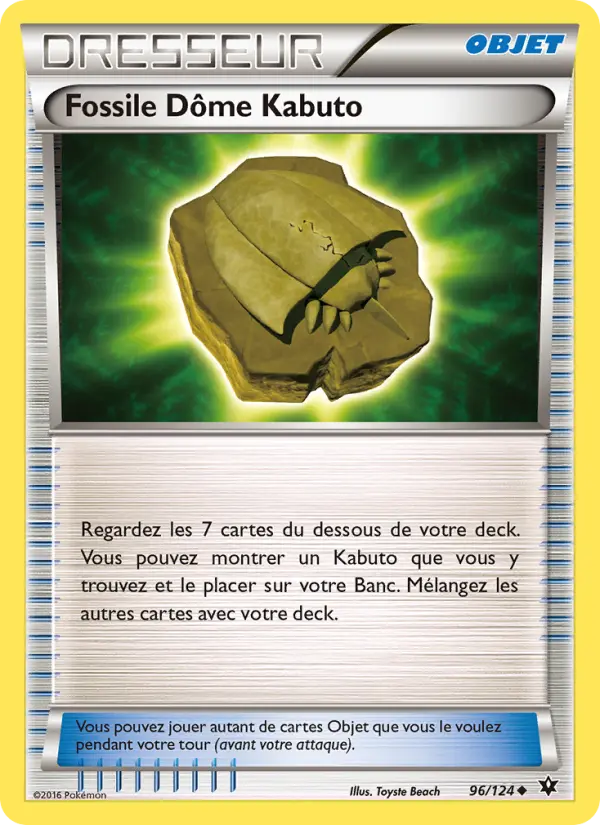Fossile Dôme Kabuto #96 — Impact des Destins (Reverse Holo)
