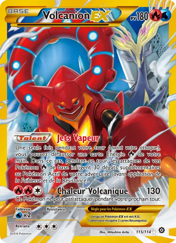 Volcanion EX #115 — Offensive Vapeur