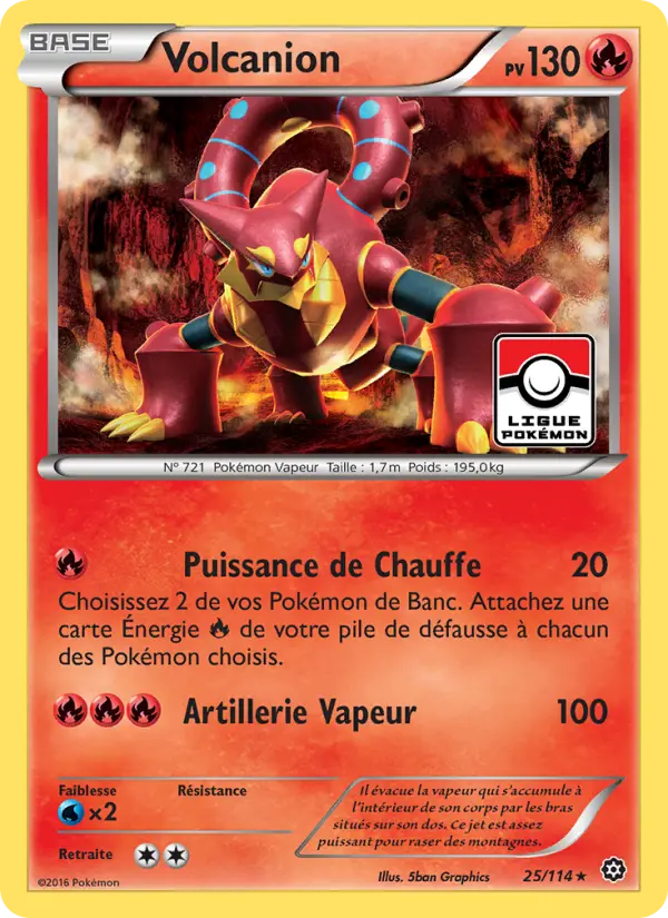 Volcanion #25 — Offensive Vapeur (Reverse Holo)
