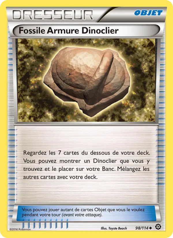 Fossile Armure Dinoclier #98 — Offensive Vapeur (Reverse Holo)