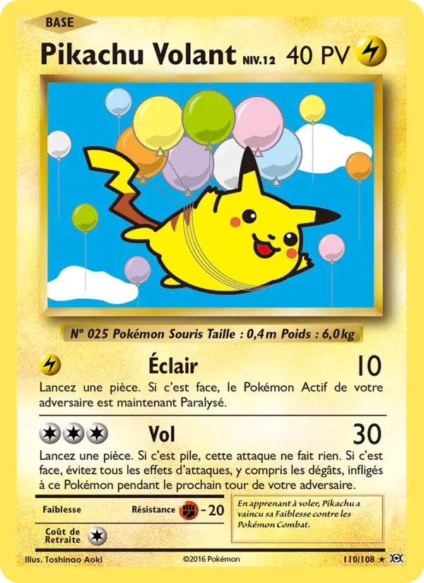 Pikachu volant #110