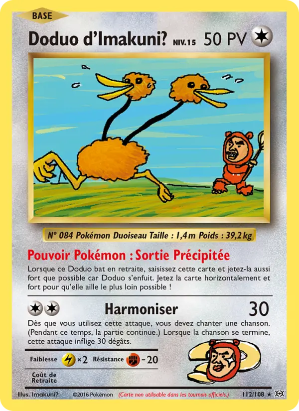 Doduo d'Imakuni? #112 — Évolutions