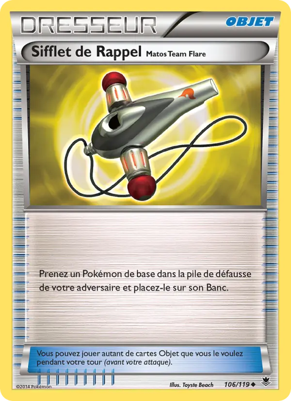 Sifflet de Rappel Matos Team Flare #106 — Vigueur Spectrale
