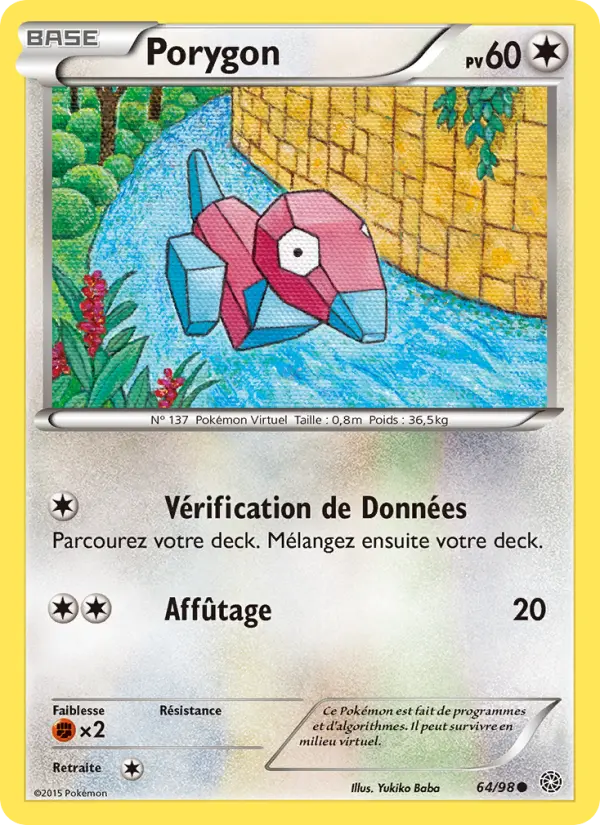 Porygon #64 — Origines Antiques (Reverse Holo)
