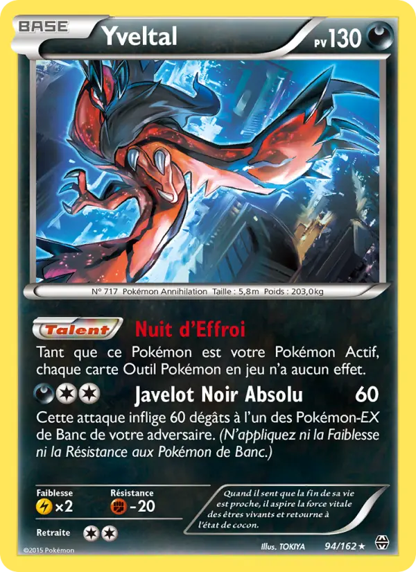 Yveltal #94 — Impulsion Turbo (Reverse Holo)