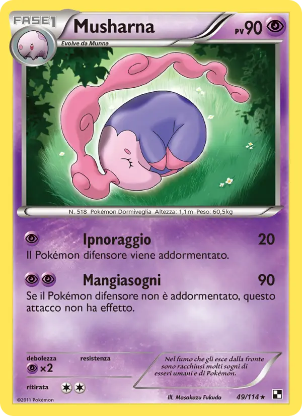 Musharna #49 — Nero e Bianco (Reverse Holo)
